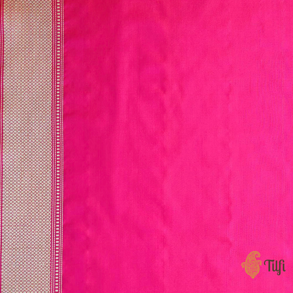 &#39;Rangana&#39; Pure Katan Silk Real Zari Banarasi Handloom Rangkat Saree