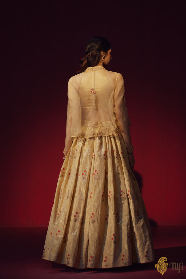 Pure Banarasi Tissue Silk Lehenga Set main image 1
