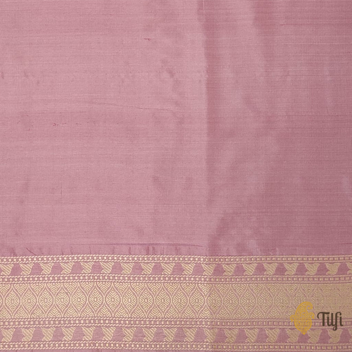 &#39;Sarika&#39; Old Rose Pink Pure Katan Silk Banarasi Handloom Saree