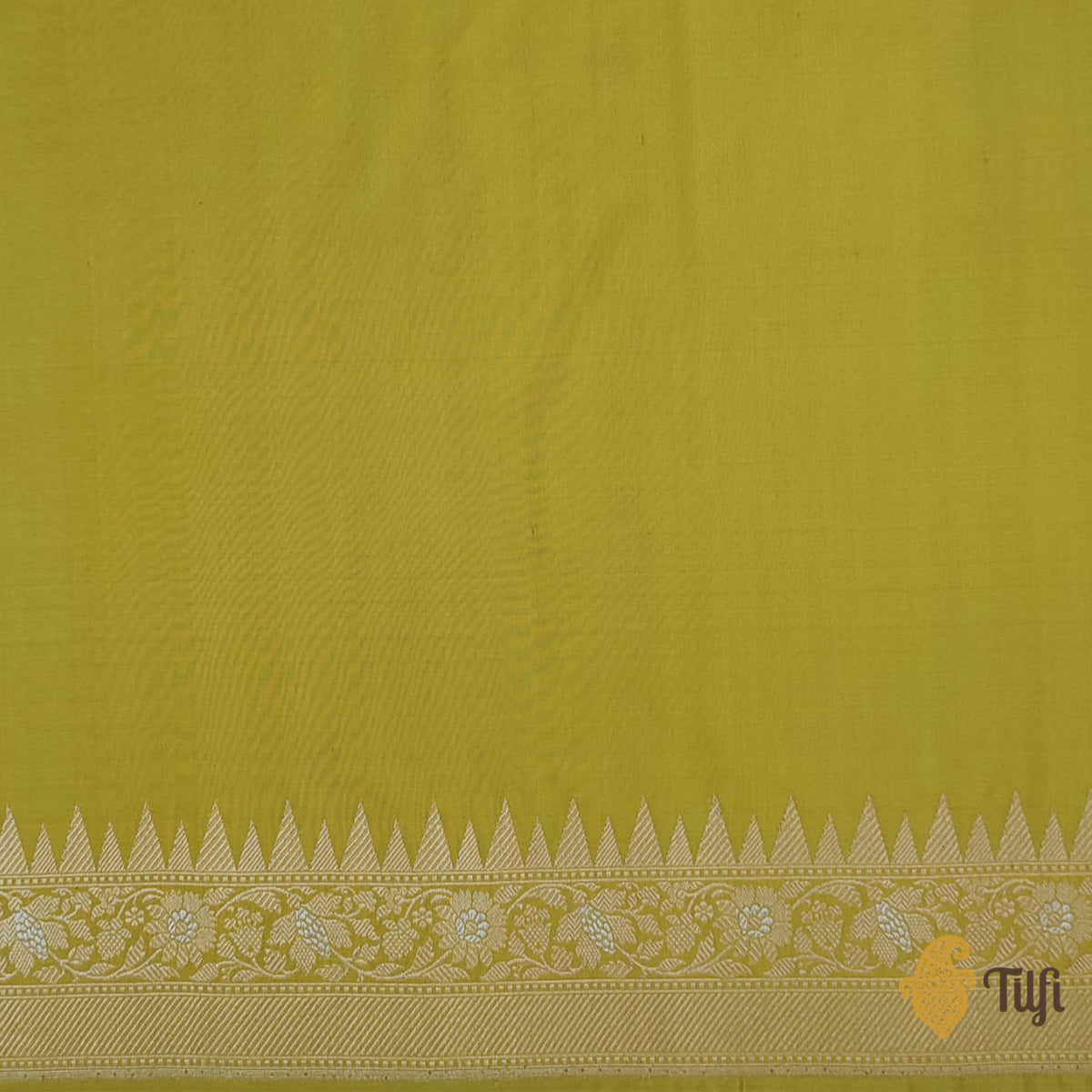 Dandelion Yellow Pure Katan Silk Banarasi Handloom Saree