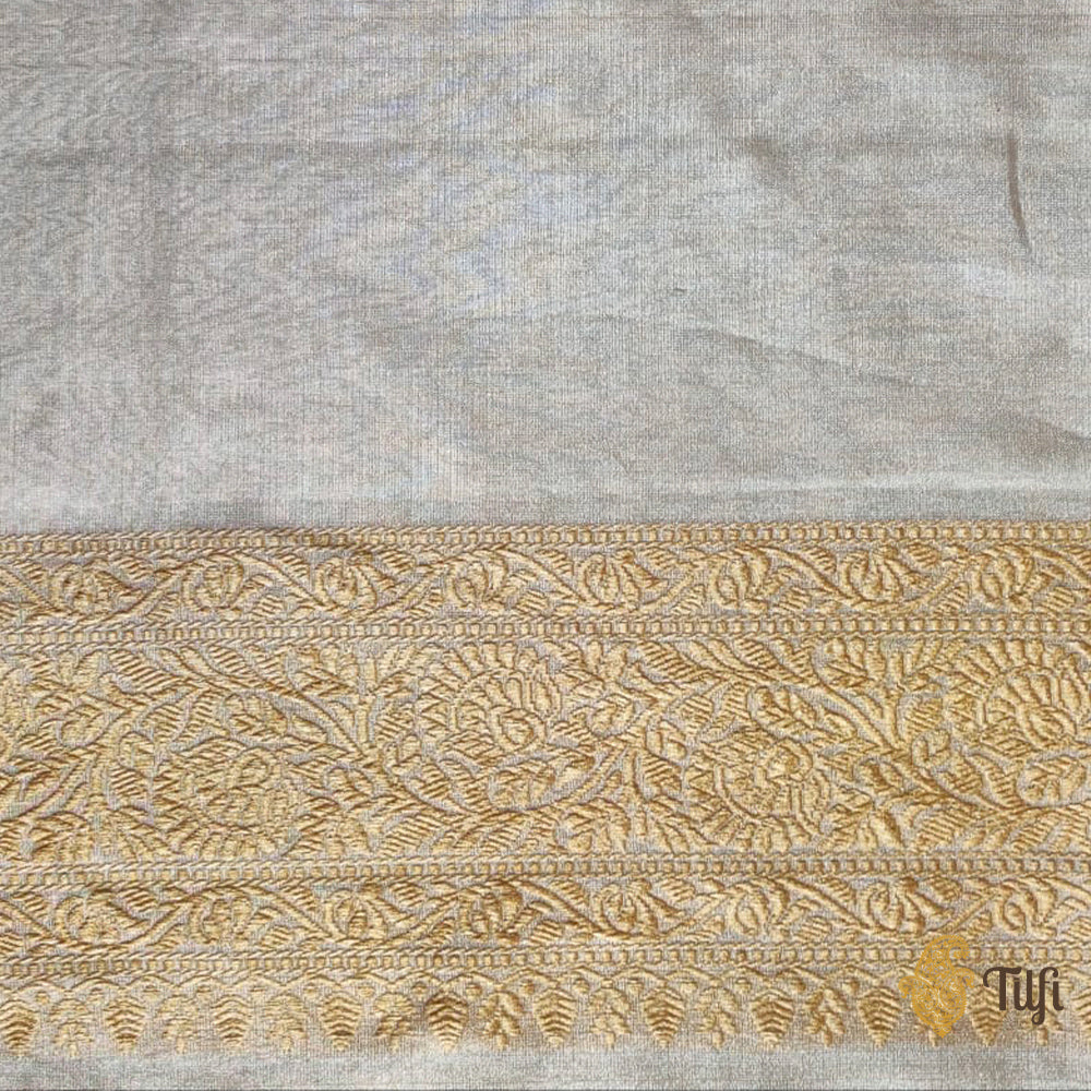 stunning bluish-green and maroon Kora Tissue silk