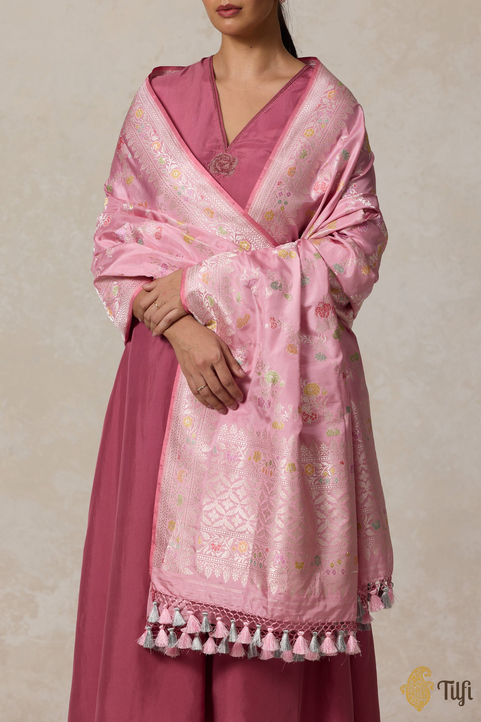 Pure Handwoven Banarasi Dupattas - Tilfi