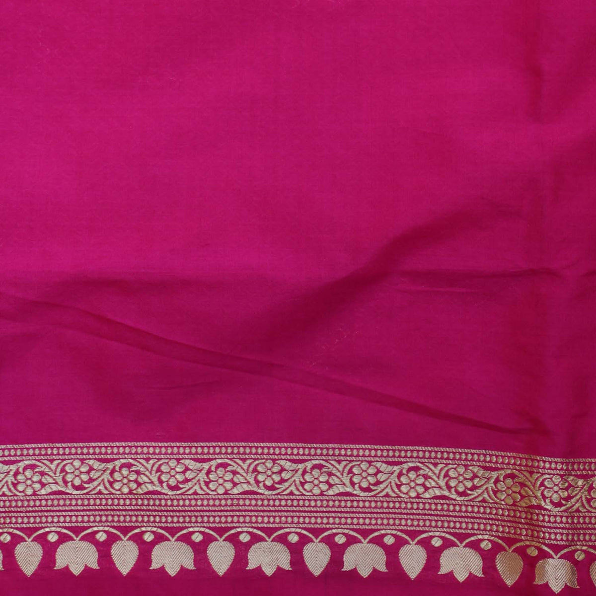 Indian Pink Pure Katan Silk Banarasi Handloom Saree - Tilfi - 4