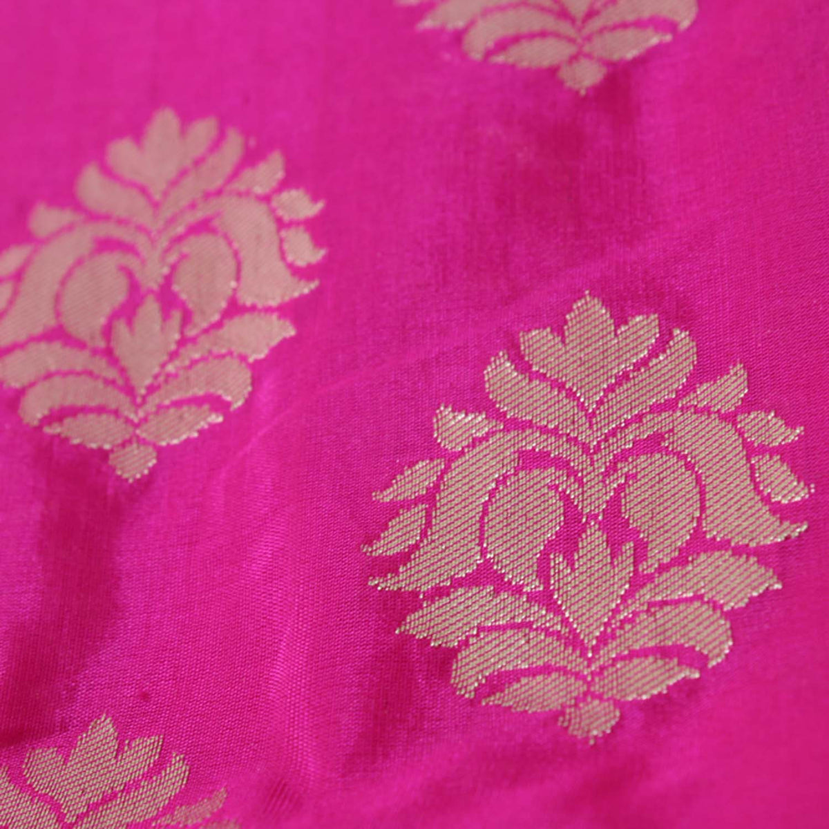 Indian Pink Pure Silk Georgette Banarasi Handloom Saree - Tilfi - 5