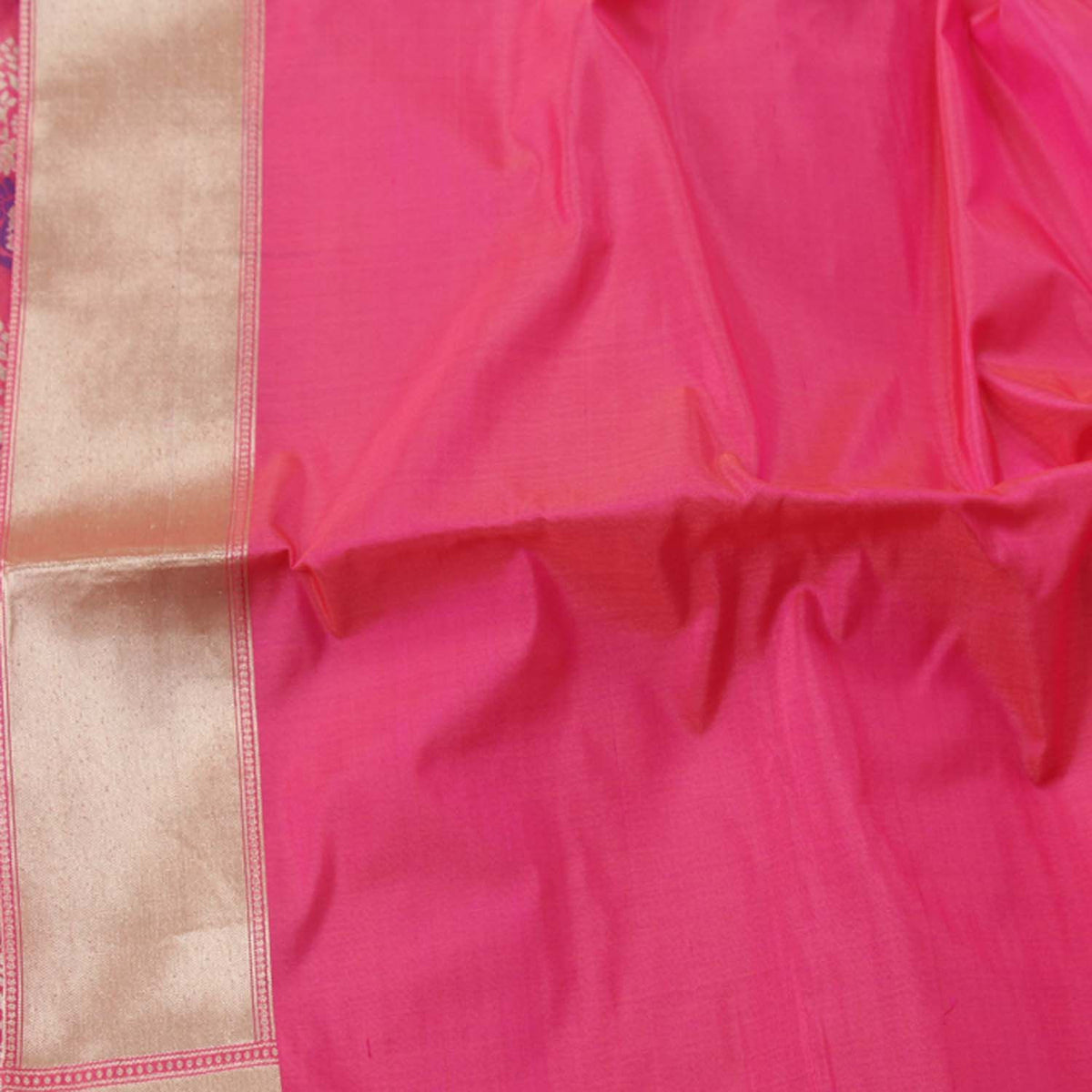 Peach-Rose Pink Pure Silk Georgette Handloom Banarasi Saree - Tilfi - 5