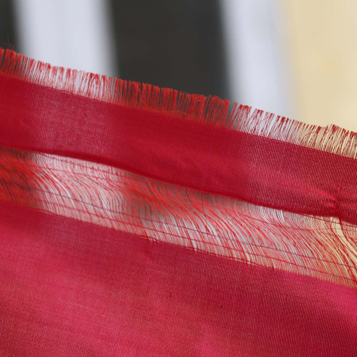 Indian Pink Pure Katan Silk  Banarasi Handloom Dupatta Red - Tilfi - 3