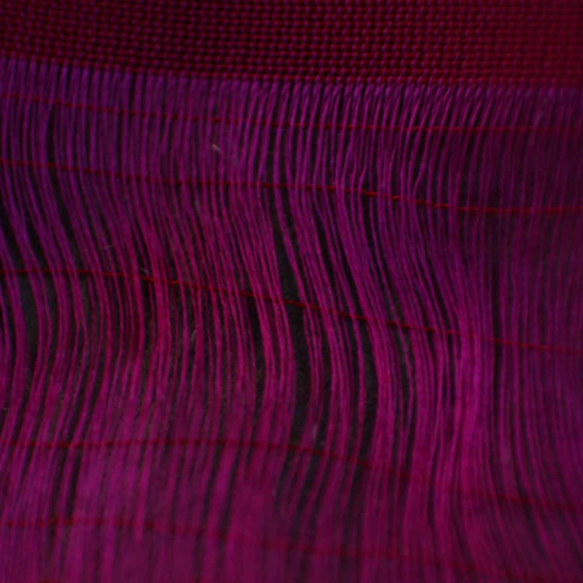 Indian Pink-Red Pure Katan Silk Banarasi Handloom Dupatta - Tilfi - 4