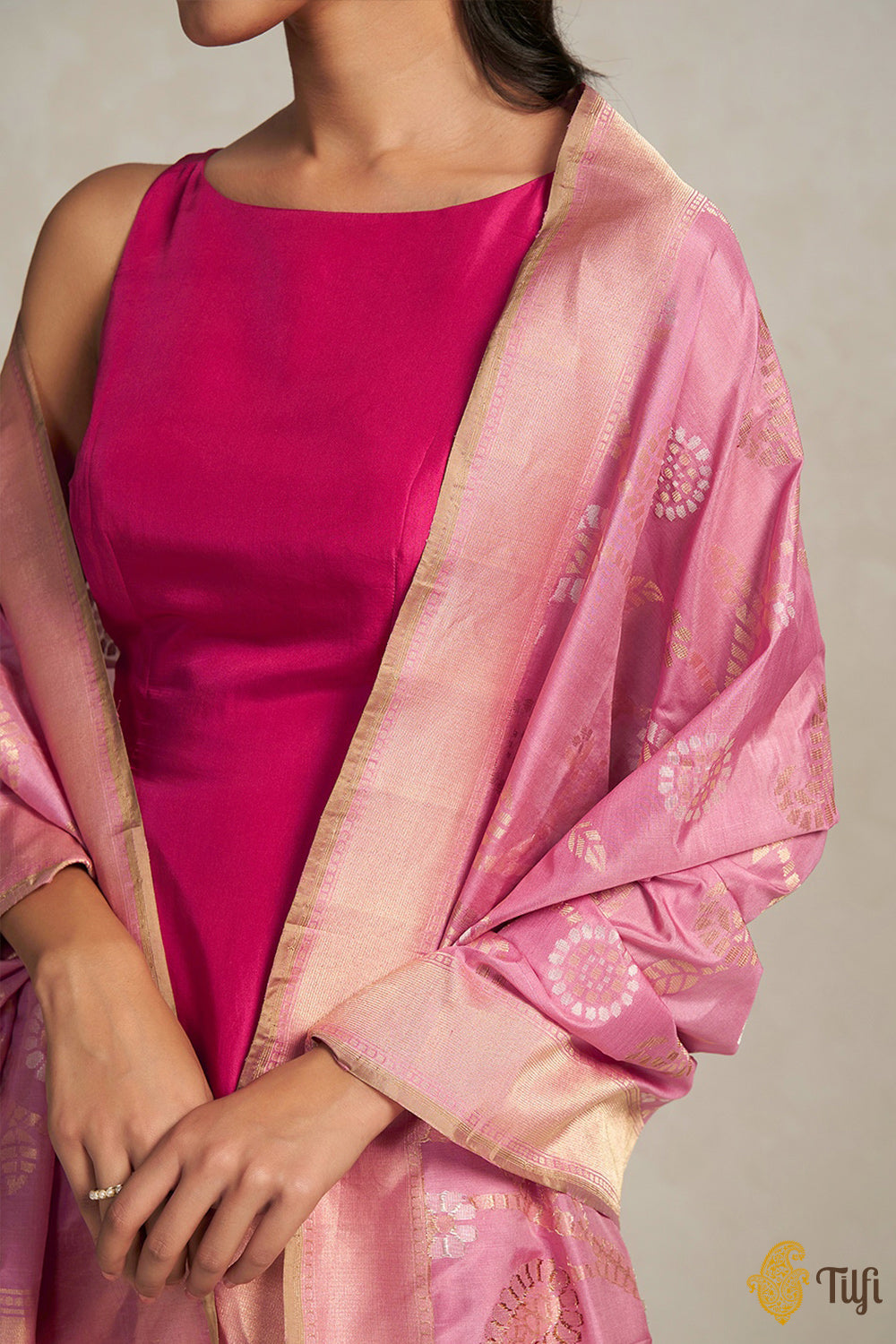Dark Pink color Cambric Cotton Salwar Kameez - SK2159