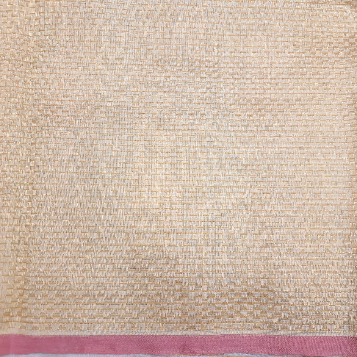 Beige-Gold Pure Kora Silk Tissue Banarasi Handloom Saree