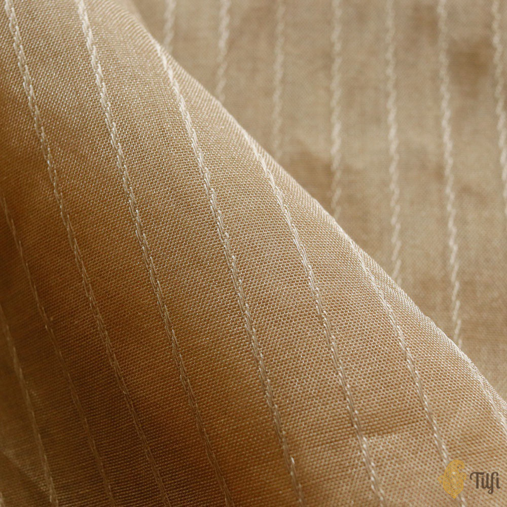 Off-White Pure Cotton Tissue Banarasi Handloom Dupatta