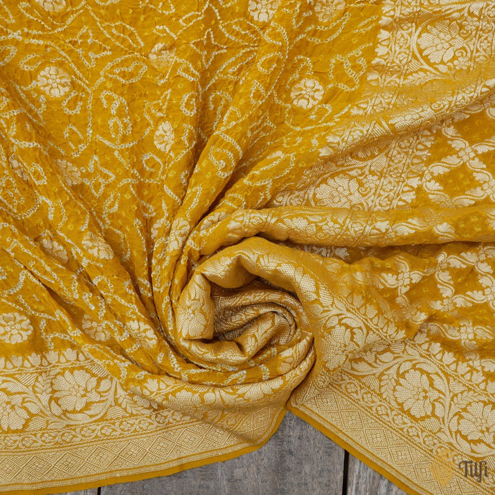 Mustard Shantoon Bandhani Dupatta main image 1