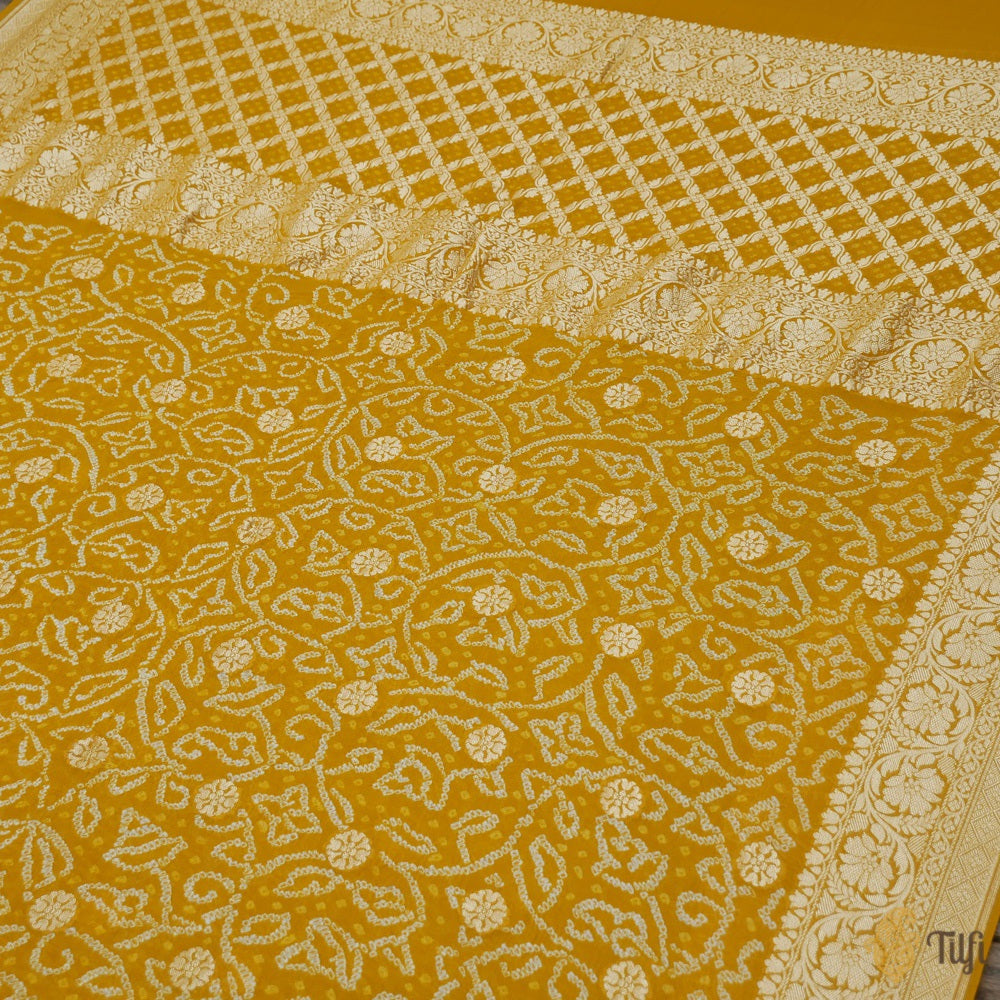 Mustard Shantoon Bandhani Dupatta