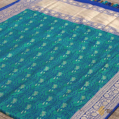 Dupatta silk royal blue main image 0