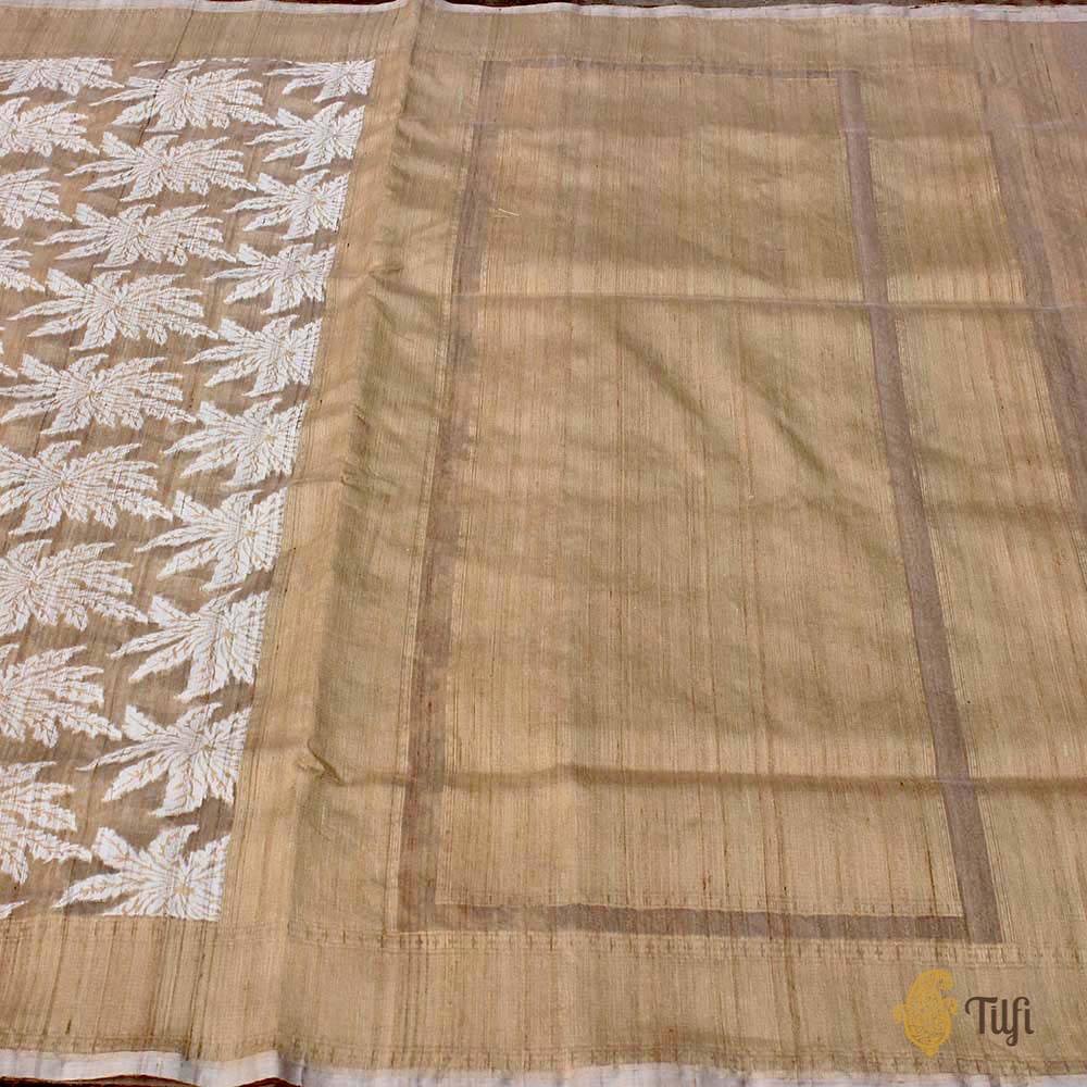 Tussar Pure Tussar Silk Banarasi Handloom Saree