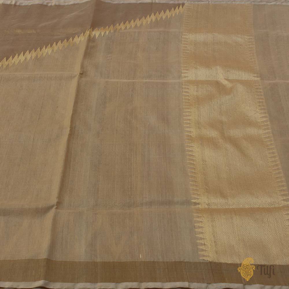 Tussar Pure Tussar Tissue Banarasi Handloom Saree