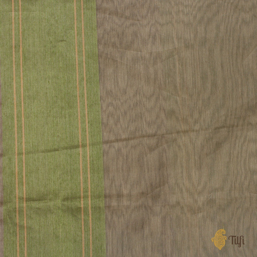 Multicoloured Pure Kora Silk by Cotton Banarasi Handloom Saree