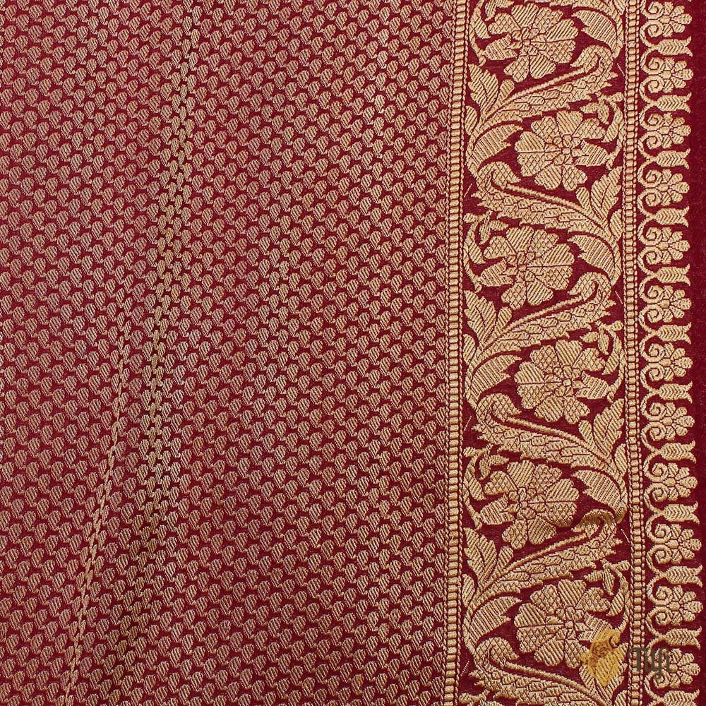 Baby Pink Pure Georgette Banarasi Handloom Saree