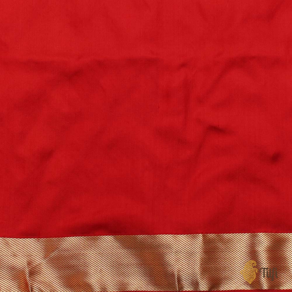 Red Pure Katan Banarasi Handloom Saree