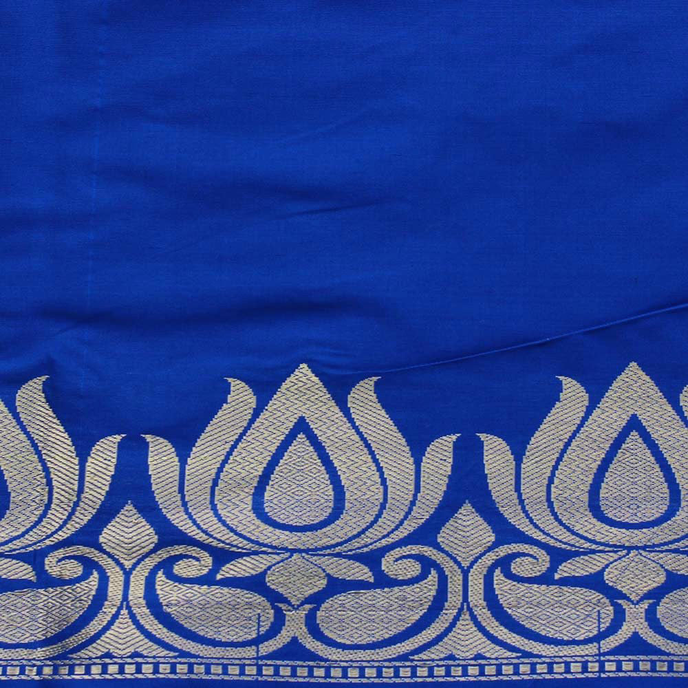 Checkered Pure Katan Silk Handloom Banarasi Saree