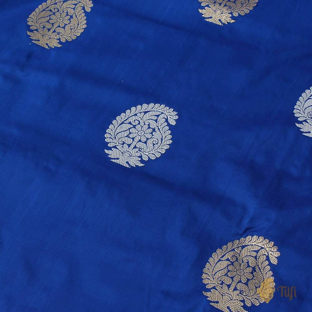Royal Blue-Pink Pure Katan Silk Banarasi Handloom Saree