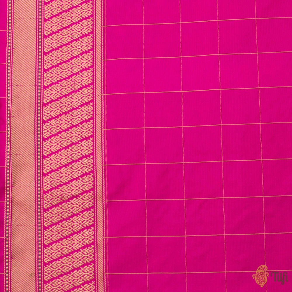 Shades of Pink Pure Katan Silk Banarasi Handloom Saree