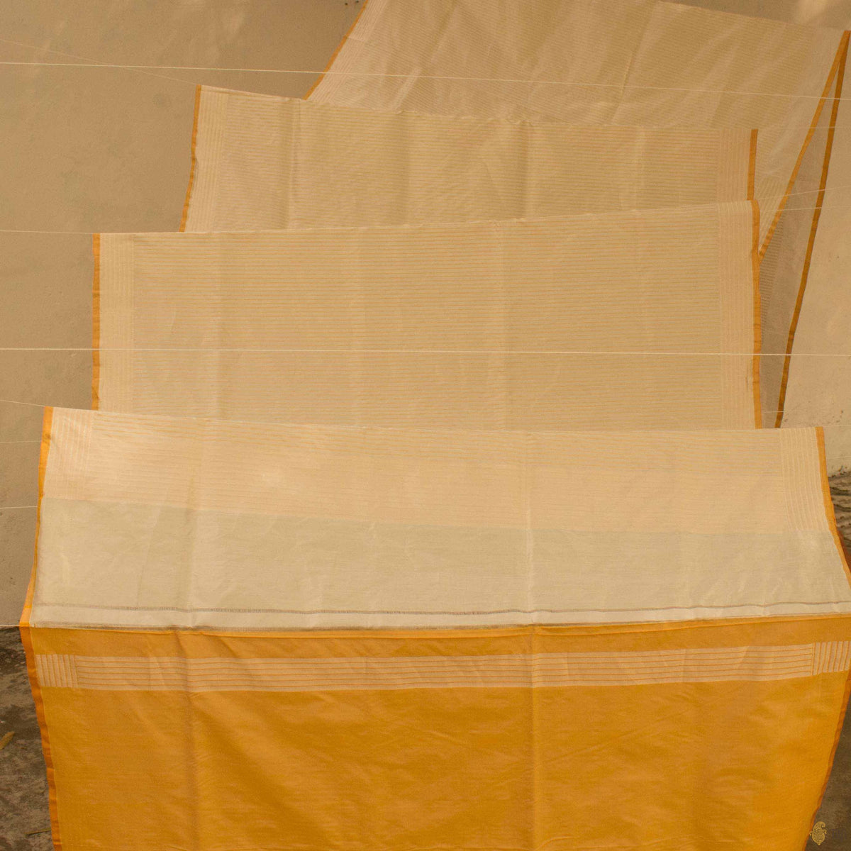 Silver Pure Katan Silk Tissue Banarasi Handloom Saree