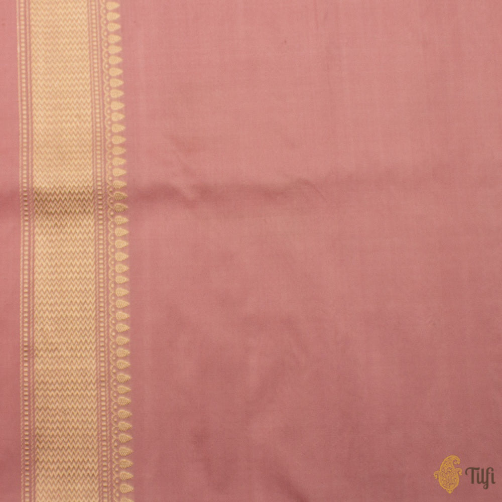 Light Pink Pure Katan Silk Handloom Banarasi Saree