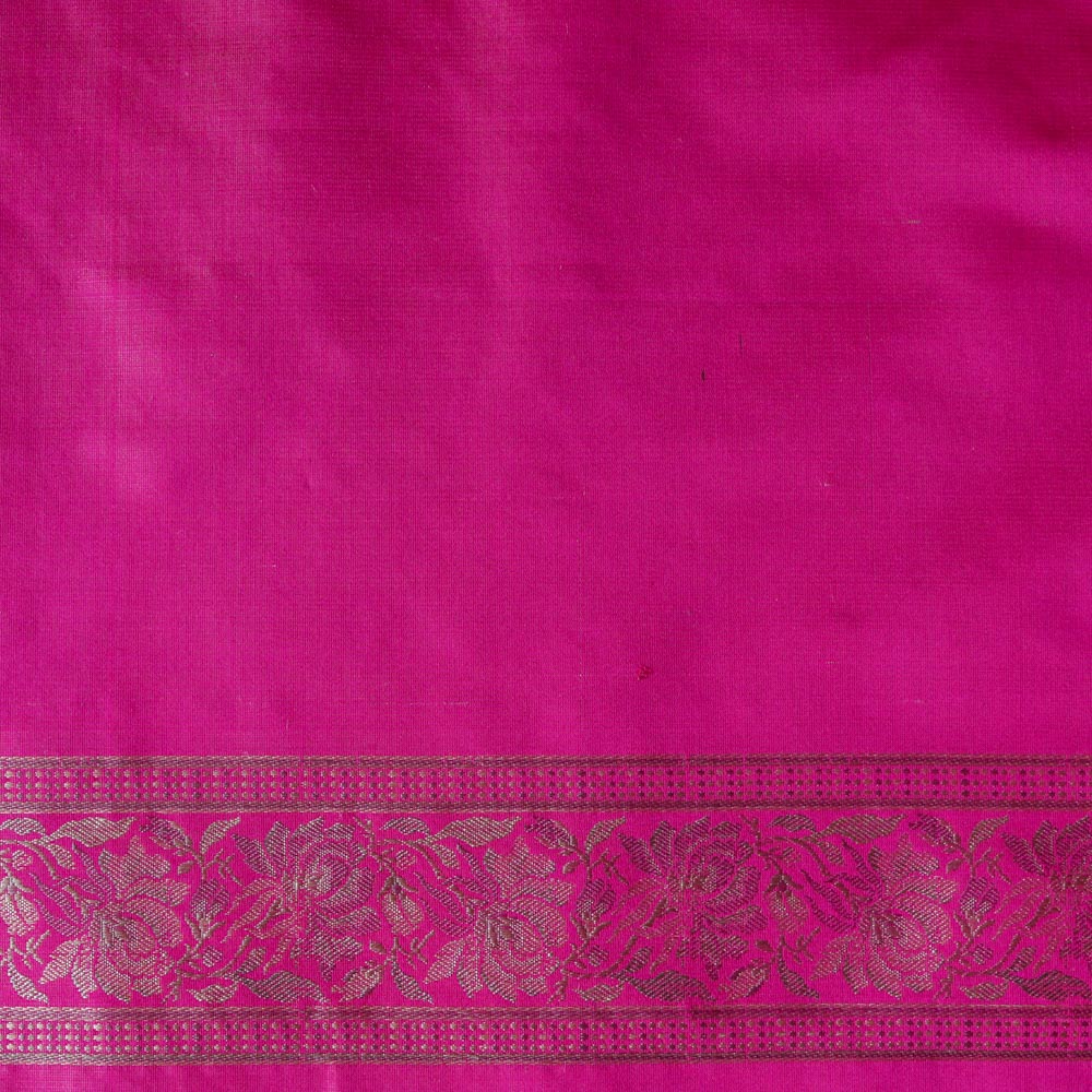 Soft Pink Pure Soft Satin Silk Banarasi Handloom Saree