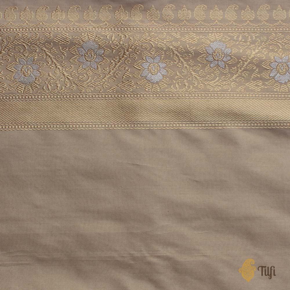 Tussar Colour Pure Katan Silk Banarasi Handloom Saree