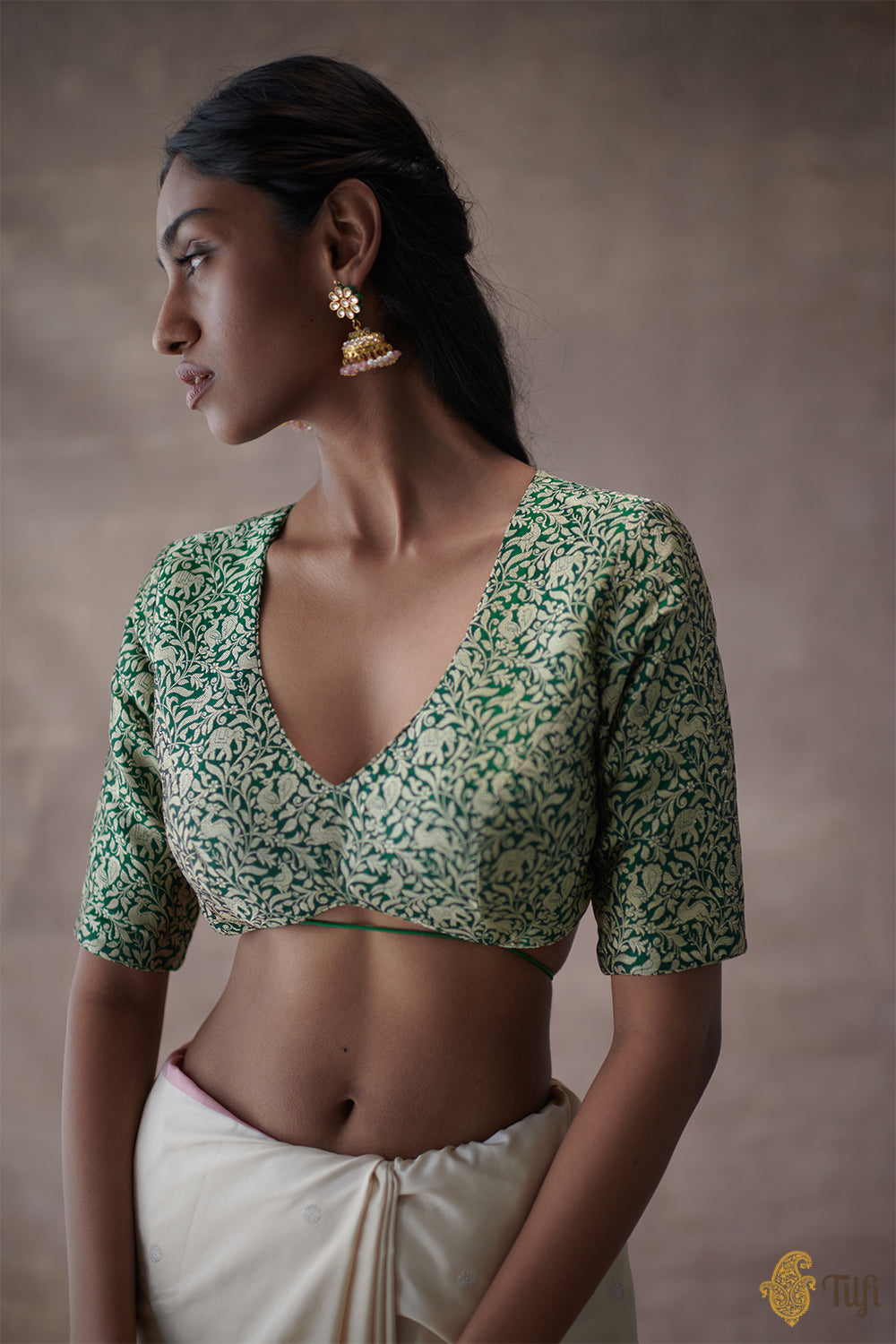 Brocade blouse designs, Trendy blouse designs, New saree blouse designs
